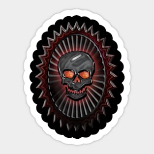 Smiling Skull Sticker